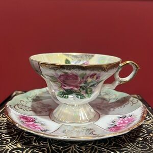 Vintage Tea Cup & Saucer Lustreware